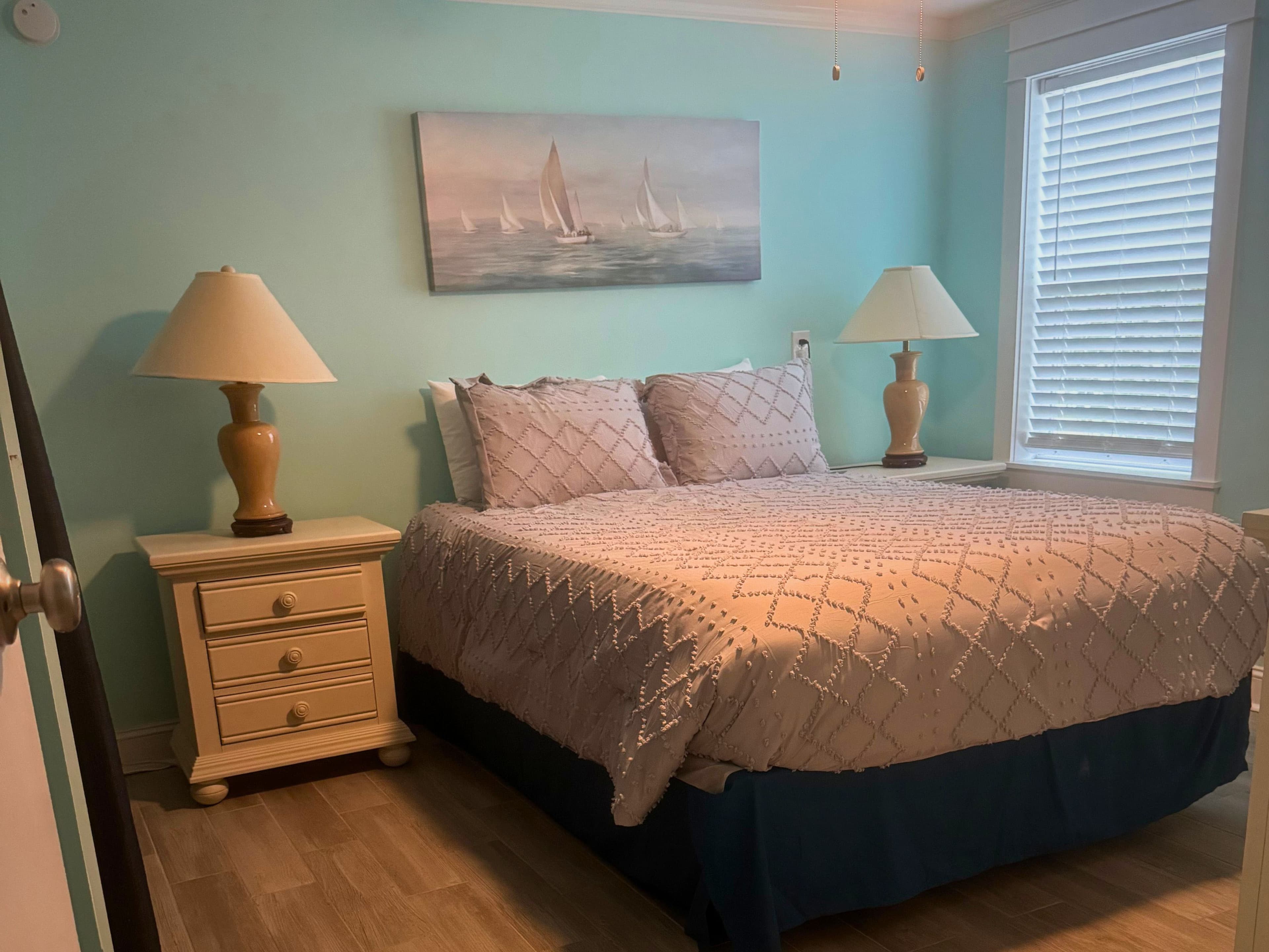 Guest bedroom three with queen bed